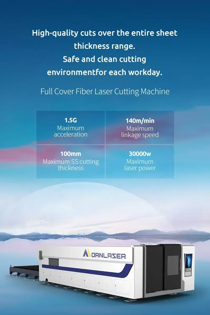 Full Cover Fiber Laser Cutting Machine