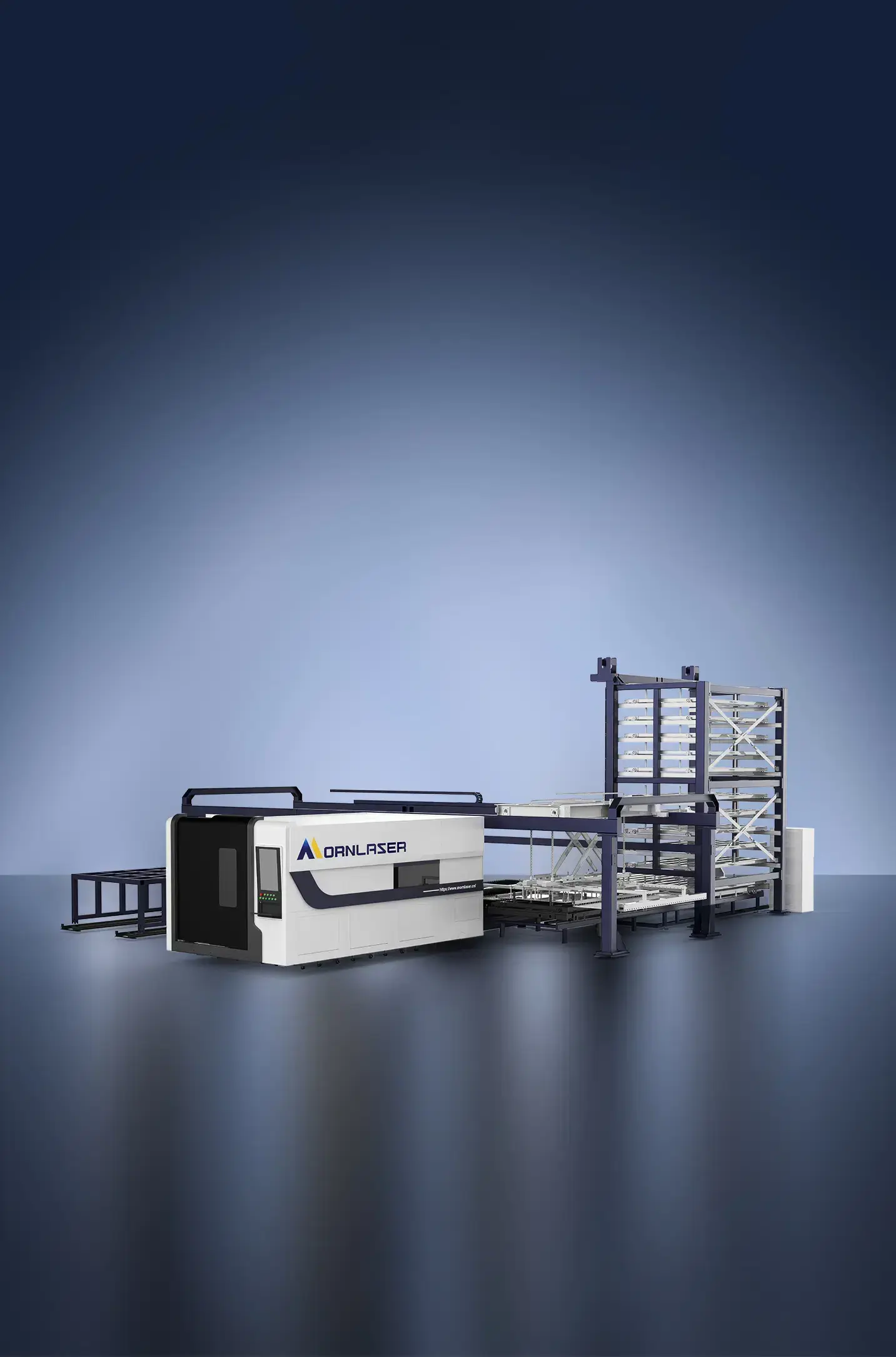 Fully Automatic Loading &amp; Unloading Laser Cutting Production Line