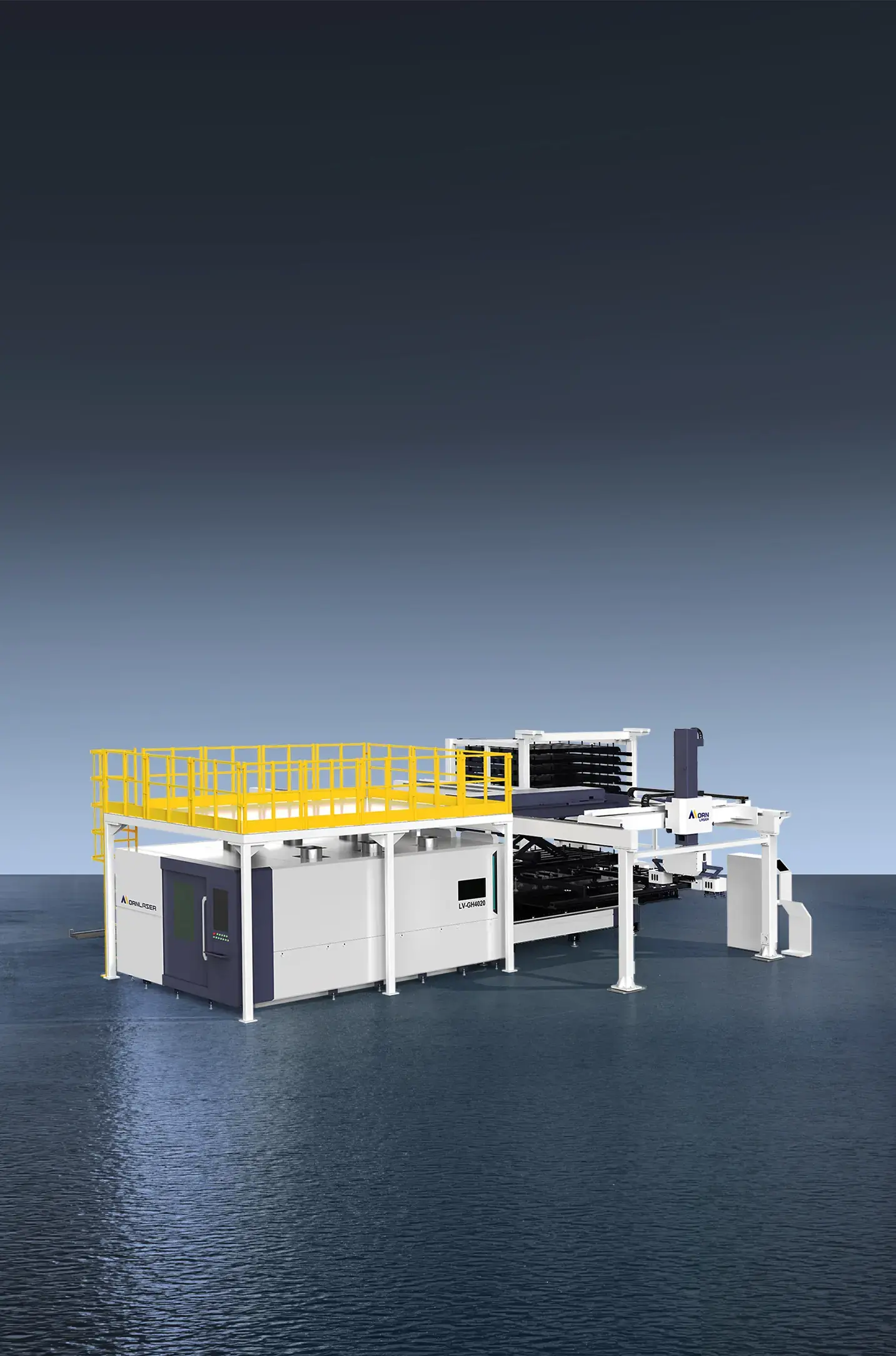 Fully Automatic Loading &amp; Unloading Laser Cutting Production Line