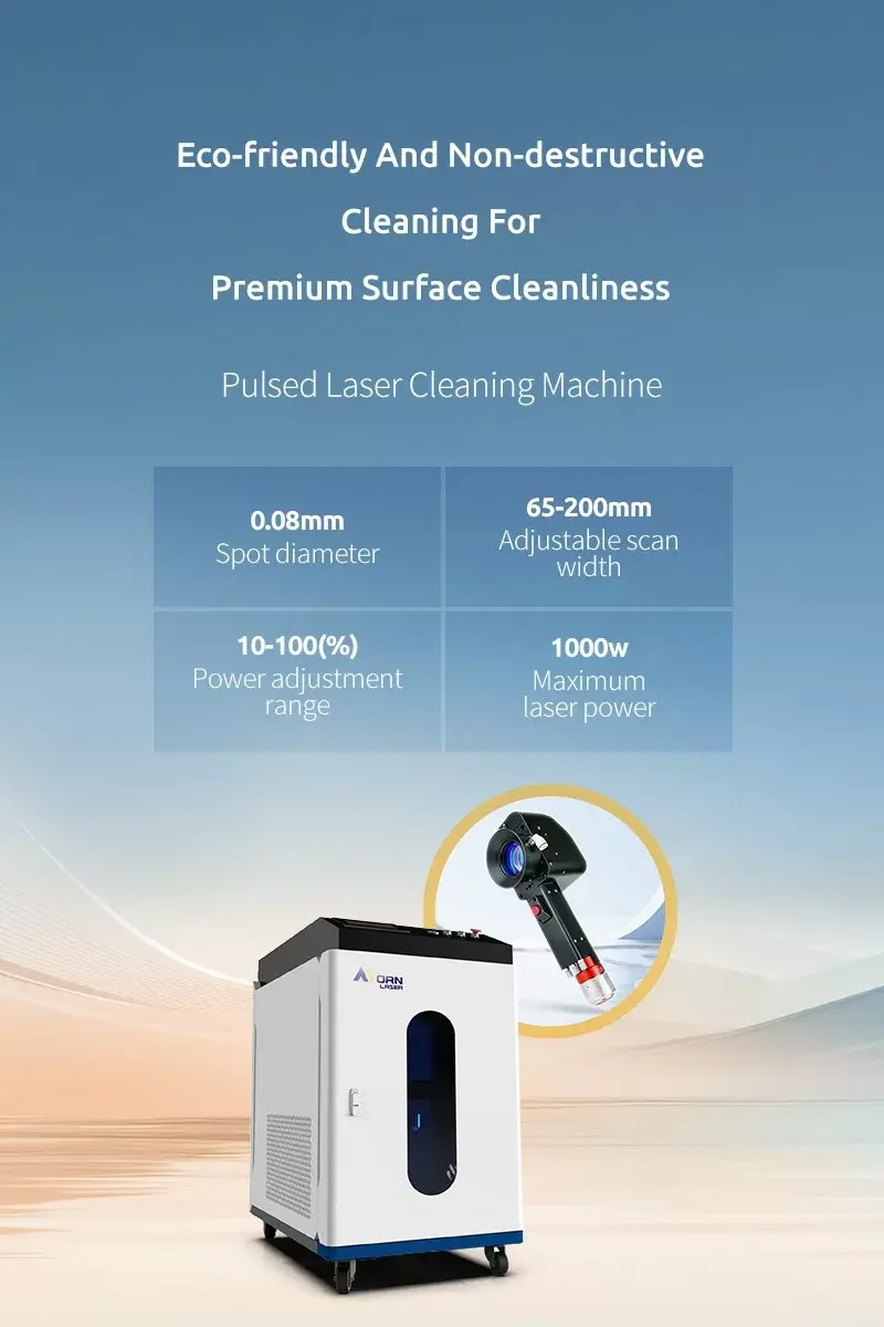 Pulsed laser cleaning machine